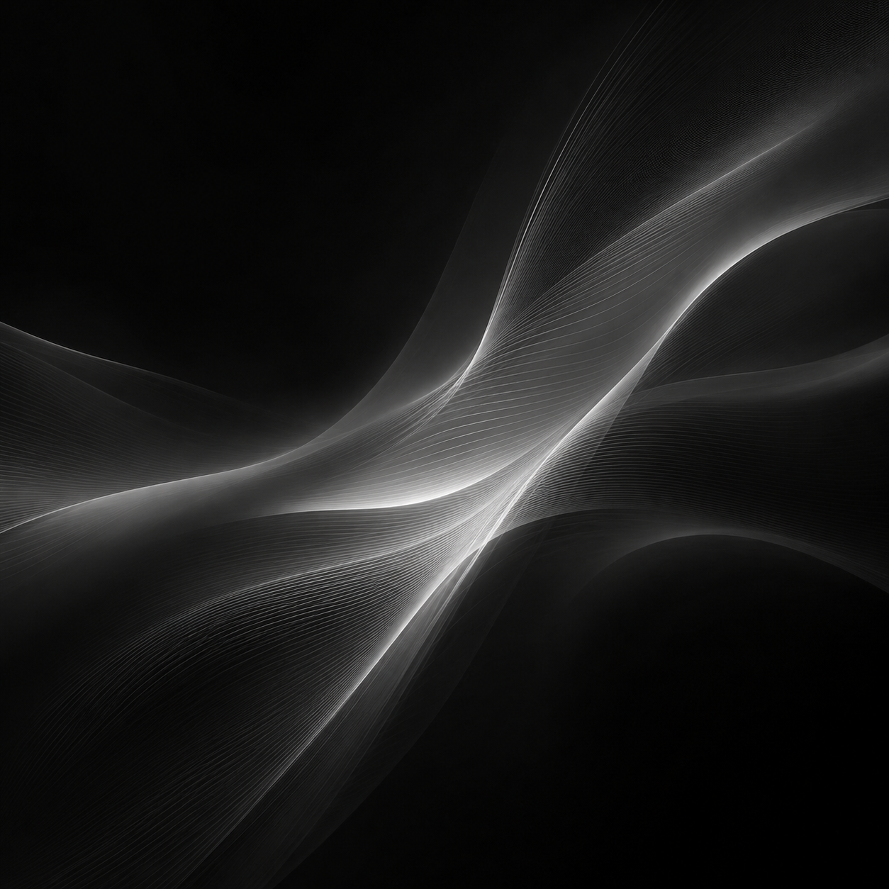 Abstract light lines representing thoughtful choices
