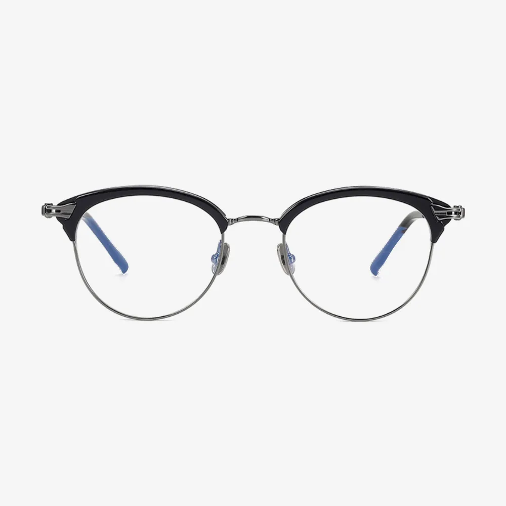 Arden Browline Acetate and Titanium Glasses
