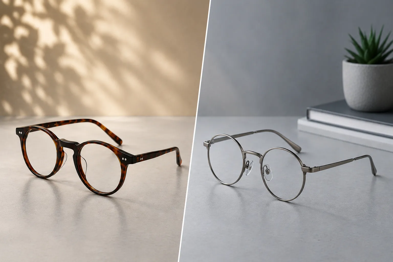 Metal vs Plastic Glasses: Which Frame Material Is Right for You? category article cover